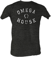Animal House - Omega House Charcoal Male T-Shirt